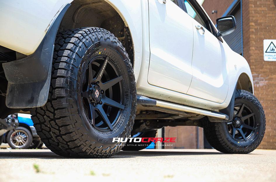 MAZDA BT 50 AVALANCHE MATTE BLACK FRONT MILLED